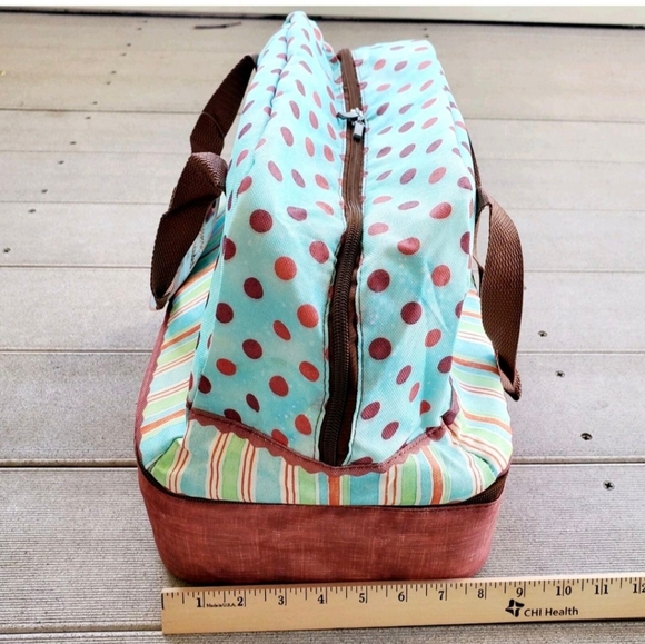 Deluxe Insulated Potluck Carrier Bag With Ceramic Dish New With Tag. - Picture 11 of 16